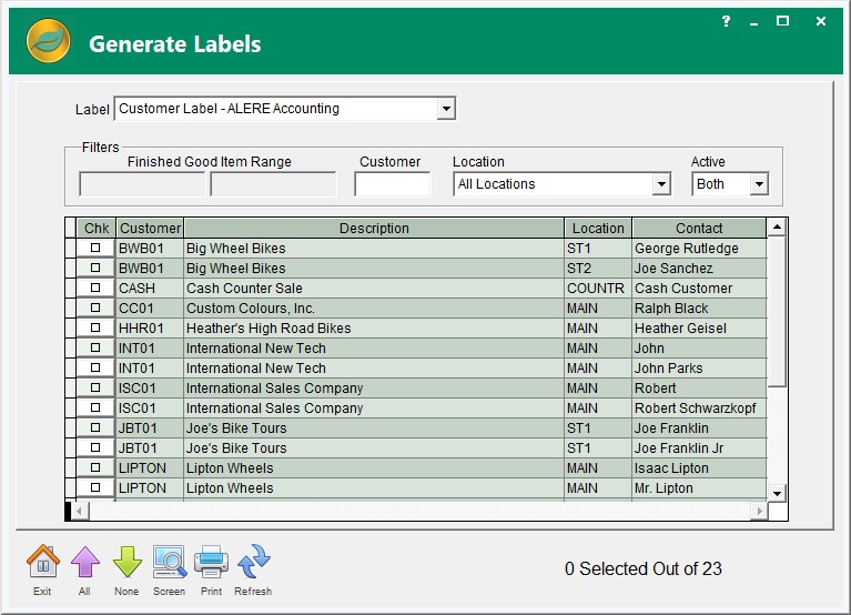 Generate Labels